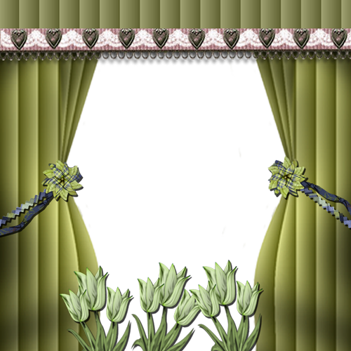 Cadre*** Love Flowers, Moldings, Frames - .net (500x500), Png Download