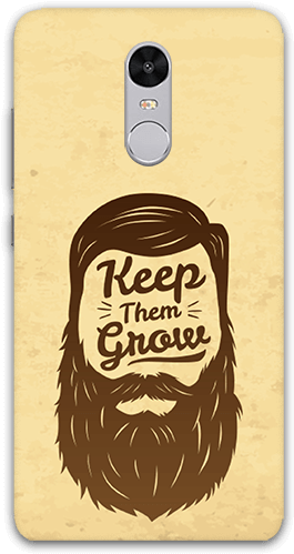 Beard Keep Them Grow Redmi Note 3 Mobile Case - Beard (600x600), Png Download
