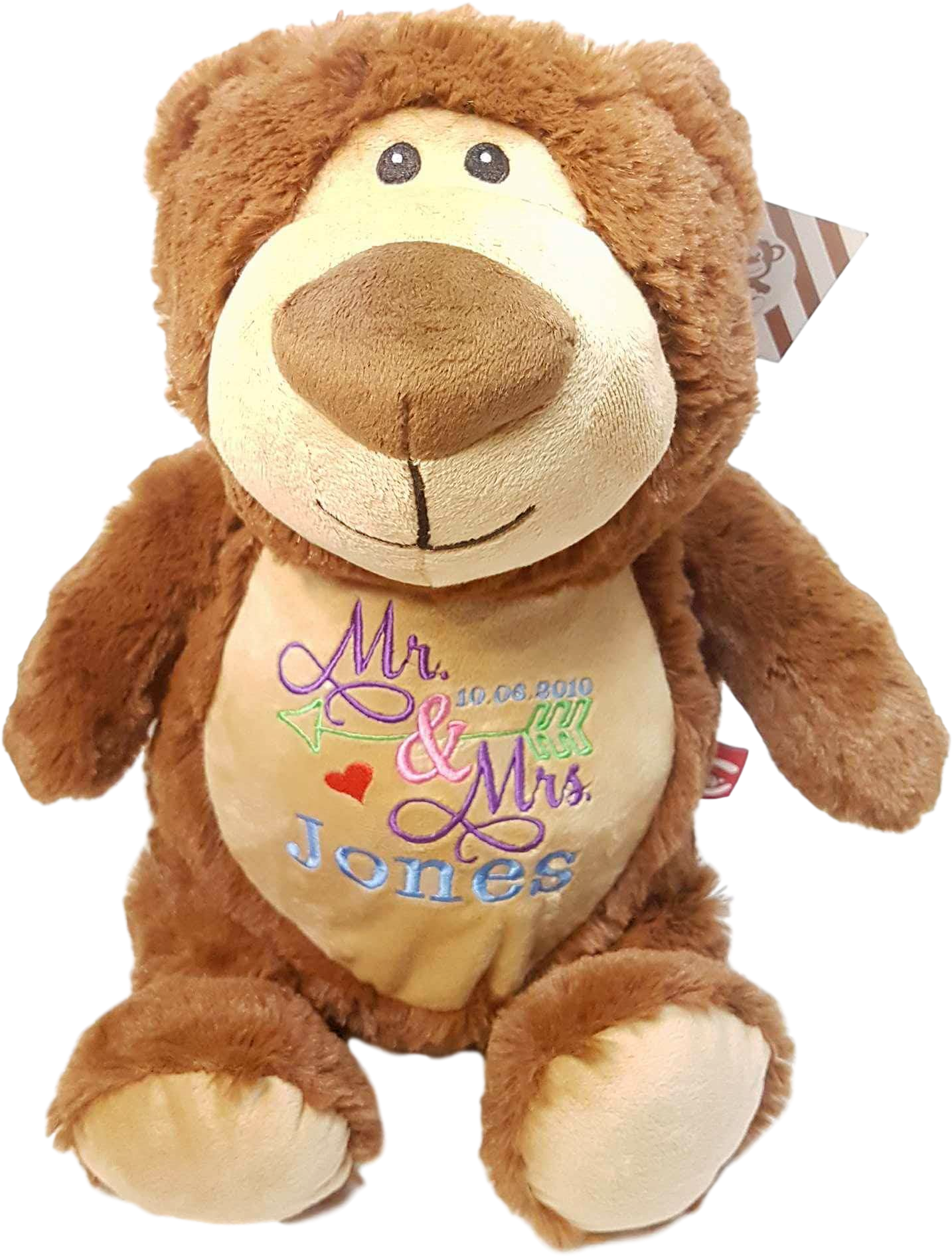 Personalised Wedding Embroidered Soft Toy Wedding Gift - Personalised Wedding Gift Plush (1920x1920), Png Download