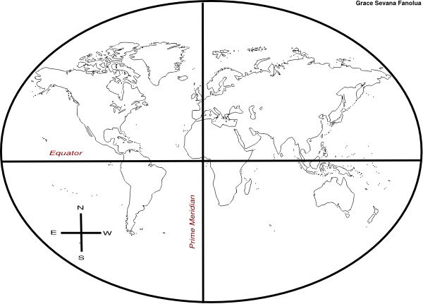 Blank Continents Maps Of The World Printable (600x431), Png Download