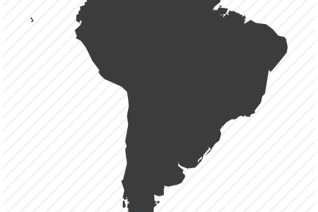 Map Of South America Continent - Subregion Of Latin America (450x300), Png Download