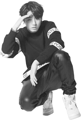 #чонгук #гуки #гук #чончонгук #бтс #bts #bangtan Boys - Jungkook Black And White Transparent (347x504), Png Download
