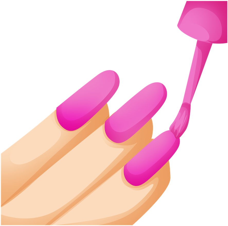 Nail Polish Emoji Cutout - Emojis Png Uñas (560x560), Png Download