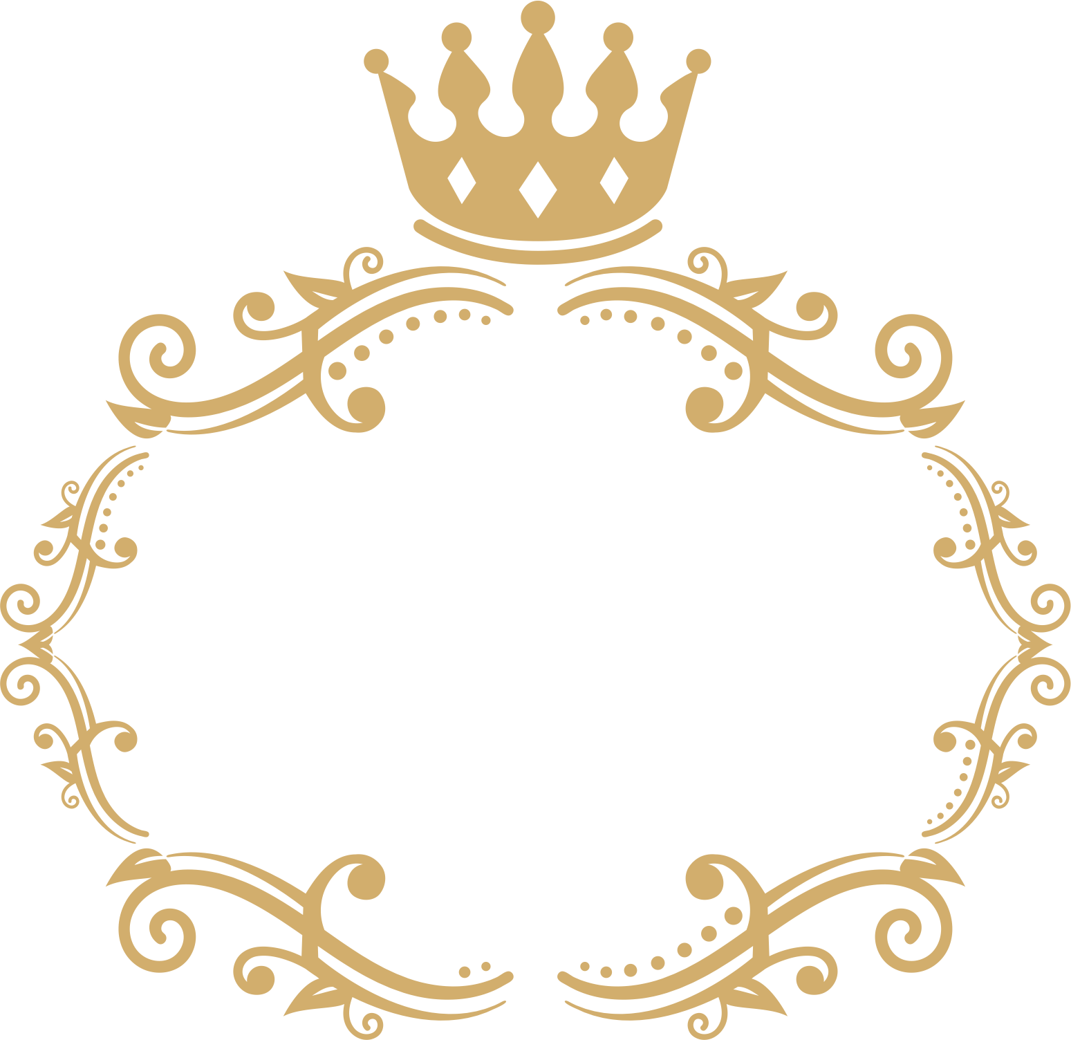 Frame 3 - Crowns Border Clipart (1549x1504), Png Download