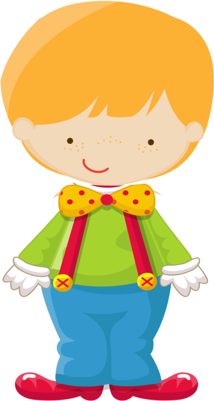 Clipart Hand Clown - Menino Palhaço Png (660x900), Png Download