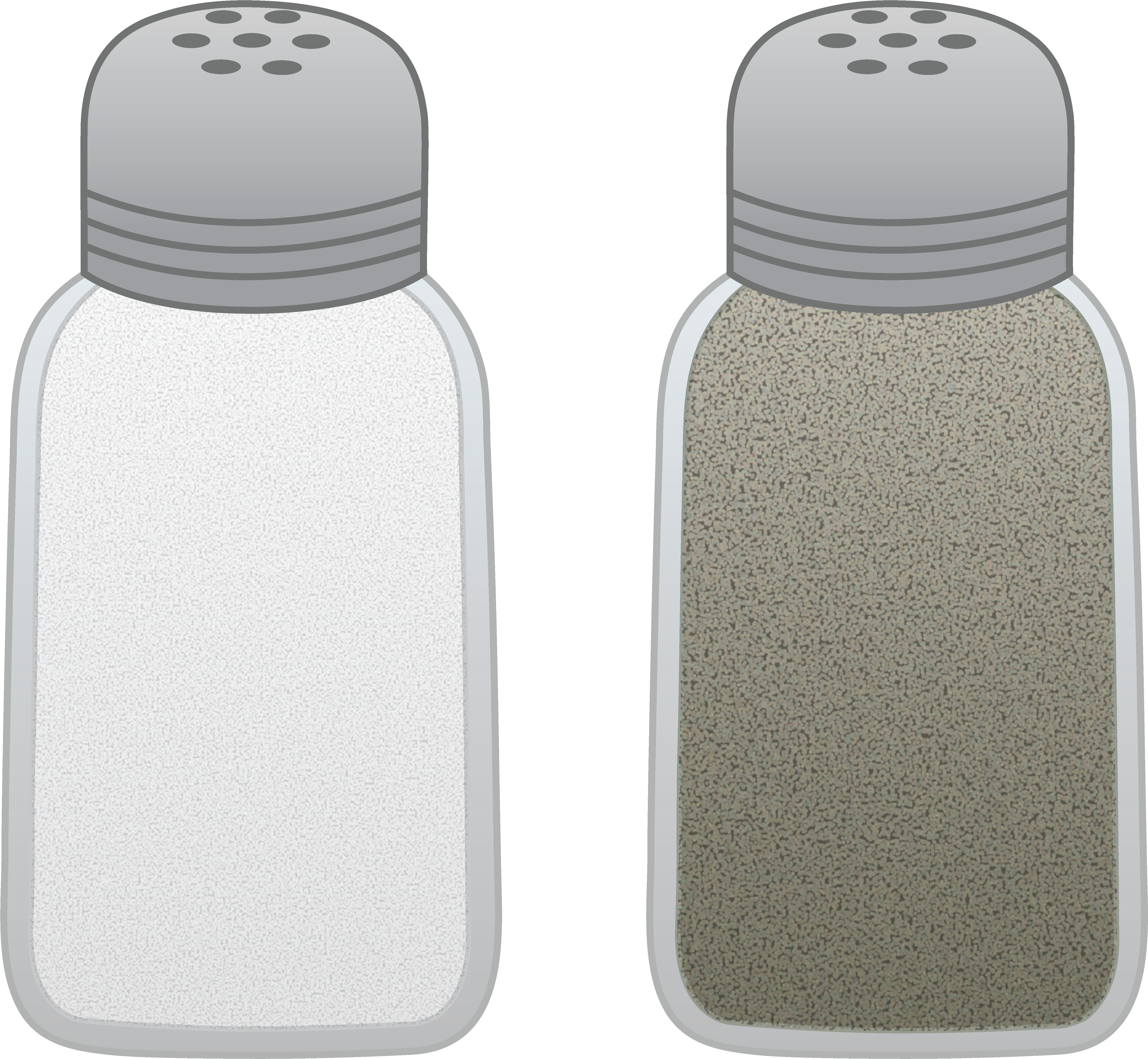 Shakers Free Clip Art - Cartoon Salt And Pepper Shakers (5413x4998), Png Download