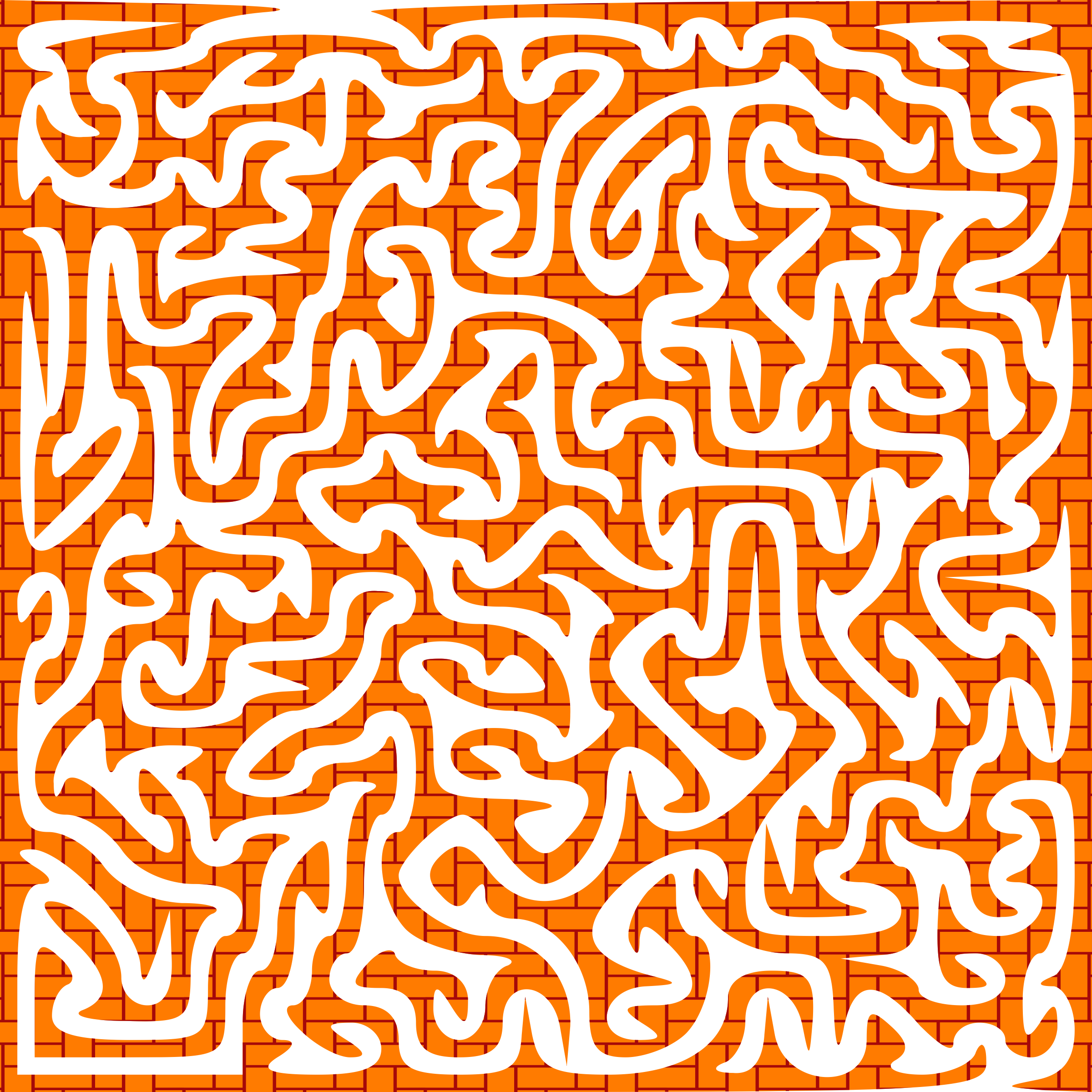 This Free Icons Png Design Of Brick Wall Maze (2400x2400), Png Download
