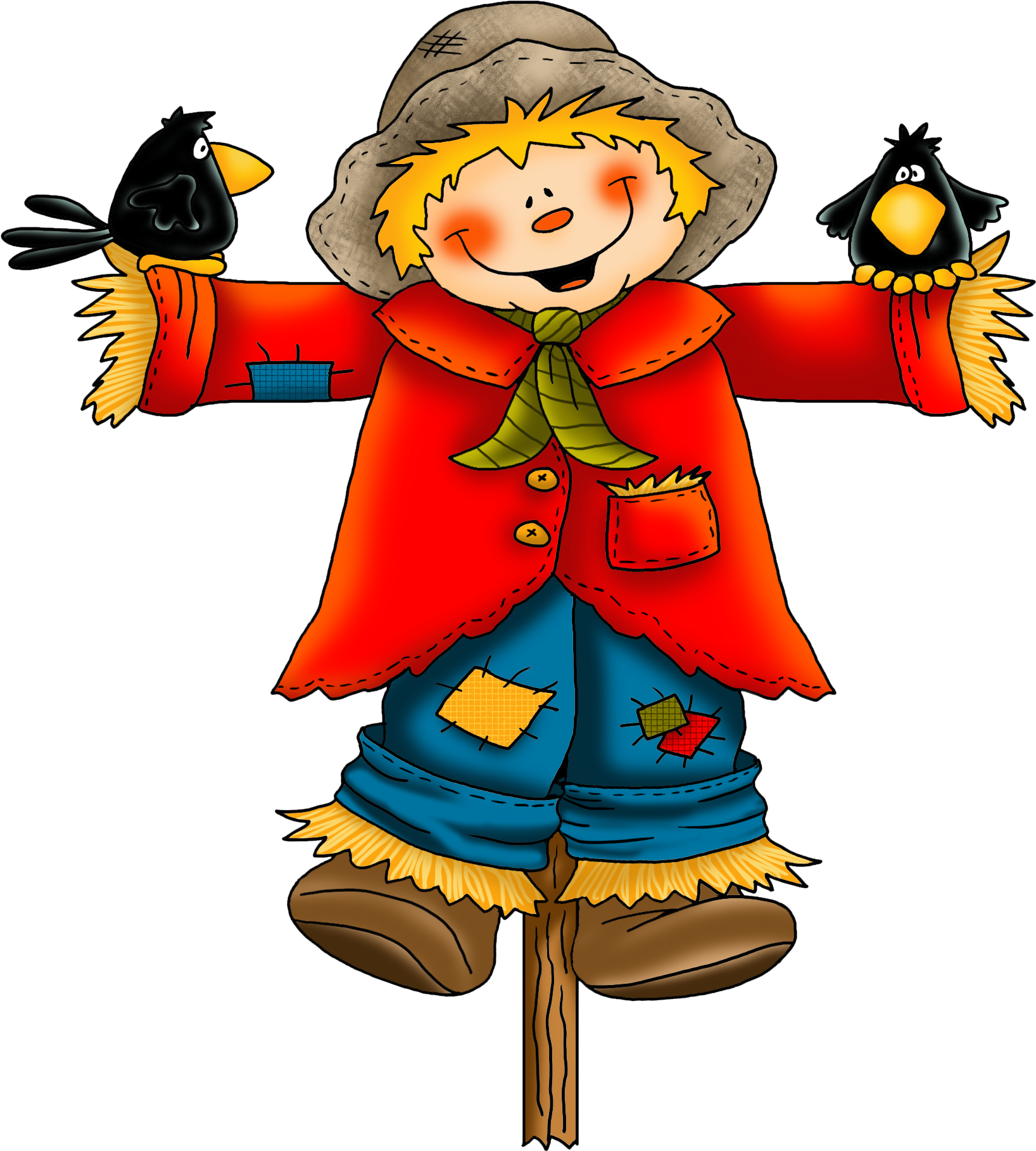 Transparent Png Mart - Scarecrow Clipart Free (1651x1876), Png Download
