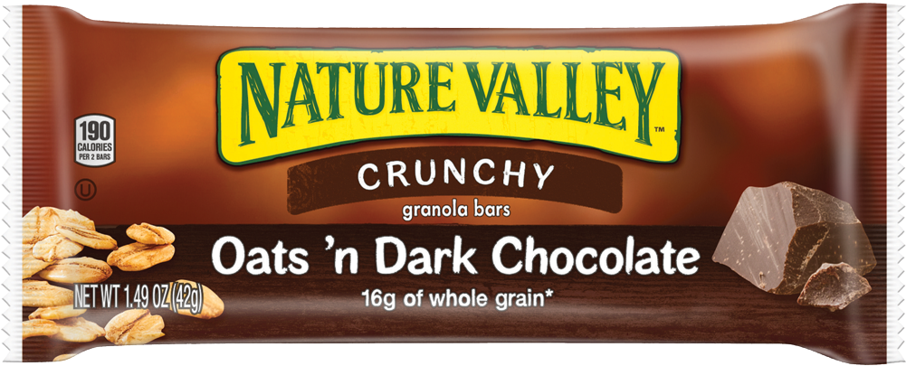 Healthy Office Snacks, Nature Valley Oats N Dark Chocolate - Nature Valley Crunchy Granola Bars, Cinnamon, 12 Count (1000x440), Png Download