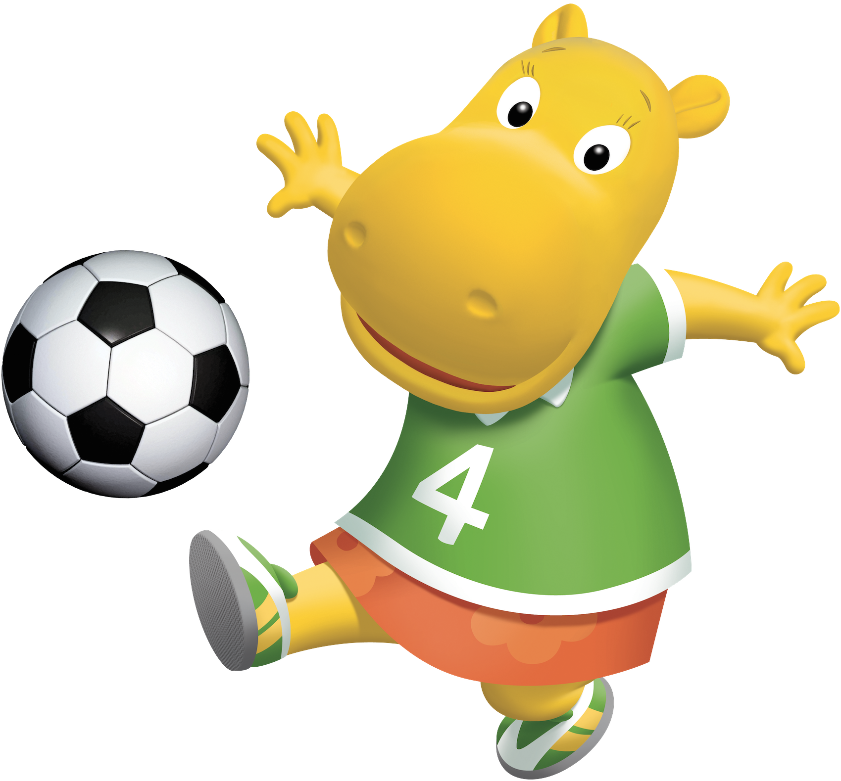The Backyardigans Tasha Soccer Fútbol Nickelodeon Nick - Backyardigans Futbol (1699x1579), Png Download