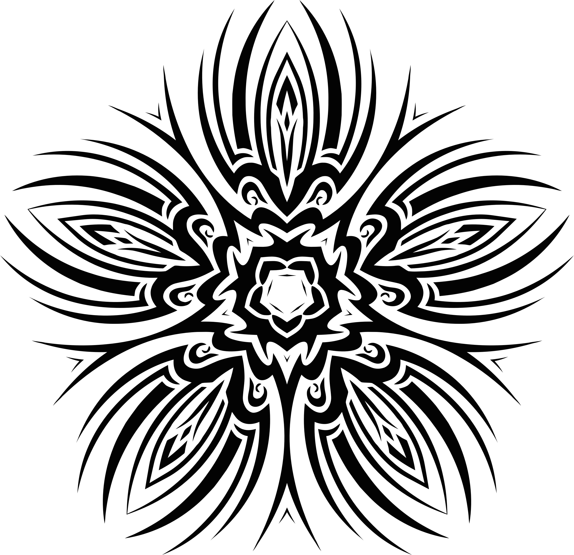 This Free Icons Png Design Of Tribal Flower 5 (2322x2242), Png Download