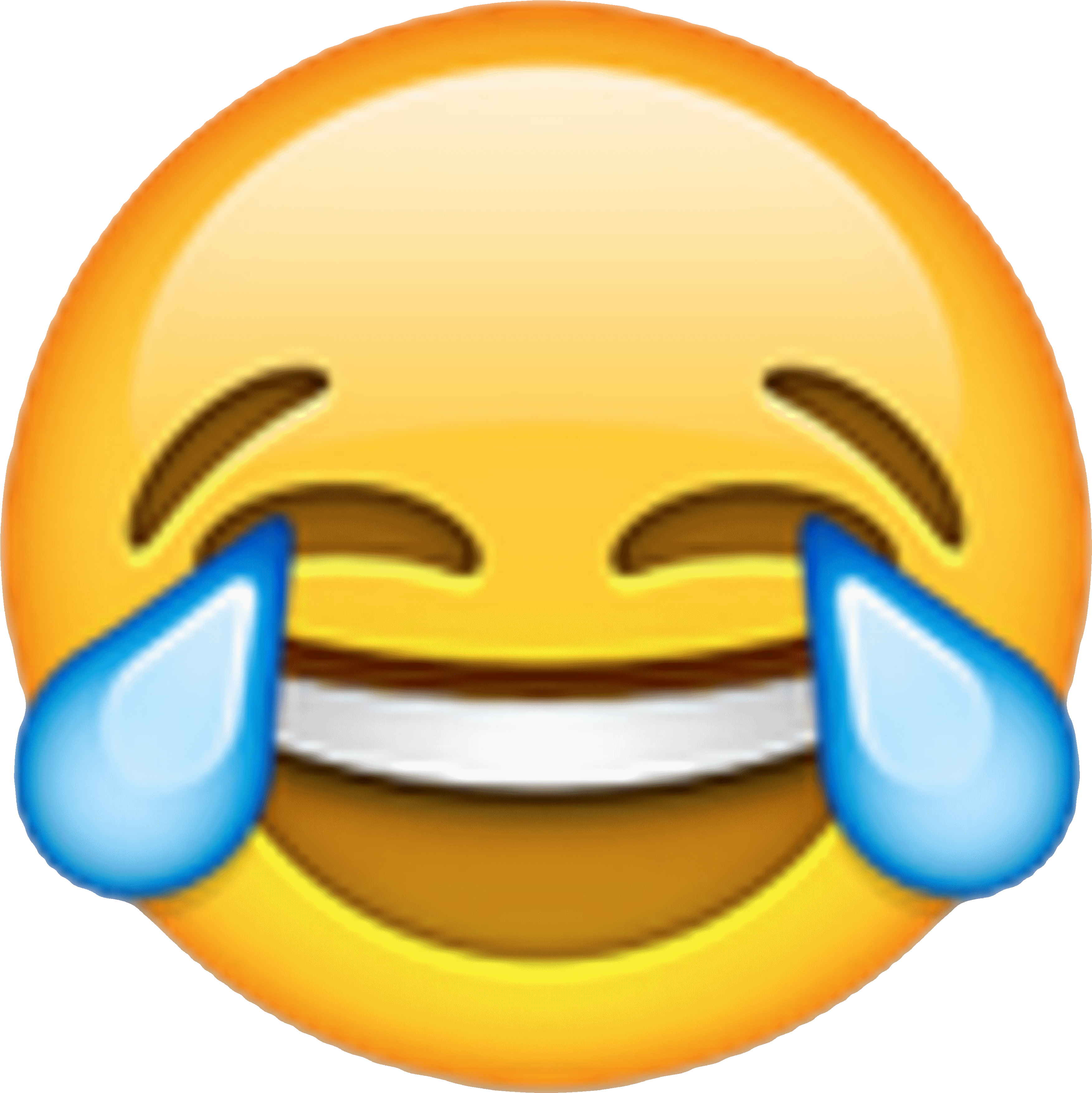 Social Media Face With Tears Of Joy Emoji Laughter - Laughing Emoji Clipart (4000x4000), Png Download