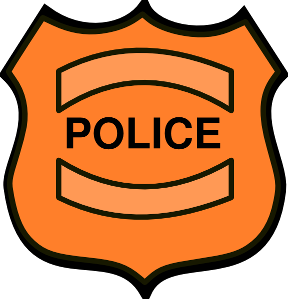 Police Badge Clip Art At Clker - Police Officer Badge Clipart (576x599), Png Download