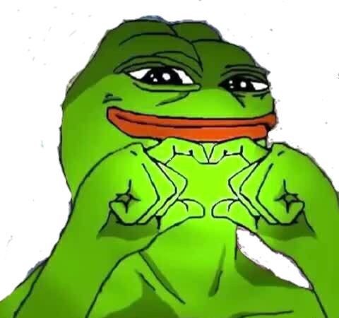 1 Nov - Pepe The Frog Heart Hands (480x450), Png Download