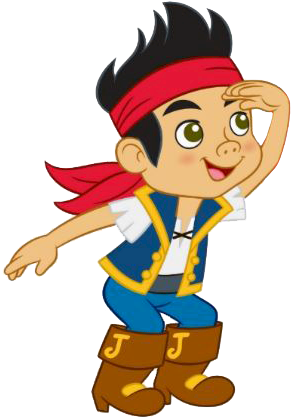 Pirate Clipart Cartoon - Jake And The Neverland Pirates Png (300x430), Png Download