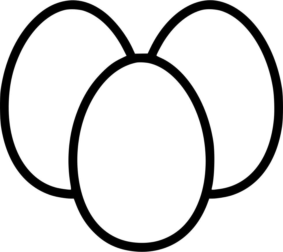 Chicken Eggs Comments - Eggs Black And White Png (980x872), Png Download