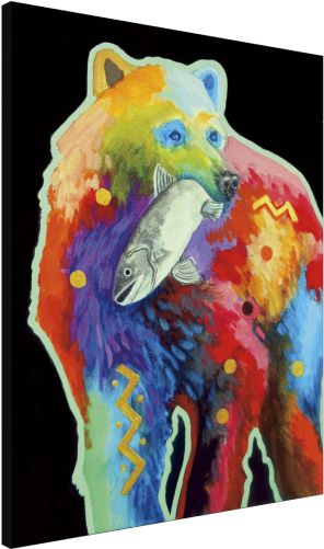 Catch Of The Day - Canvas (357x500), Png Download