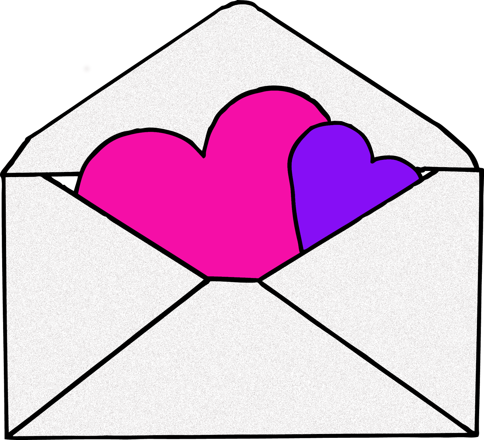 Images For Envelope Clipart Png - Valentine Envelope Clipart (1600x1456), Png Download