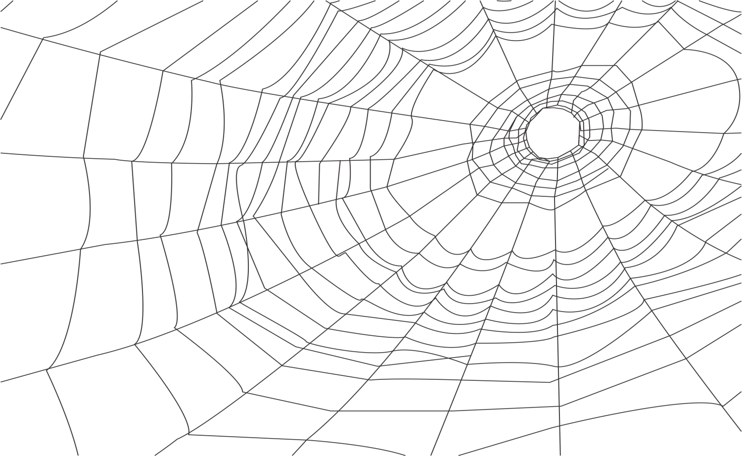 Navigation - Cobweb Illustration (1500x922), Png Download