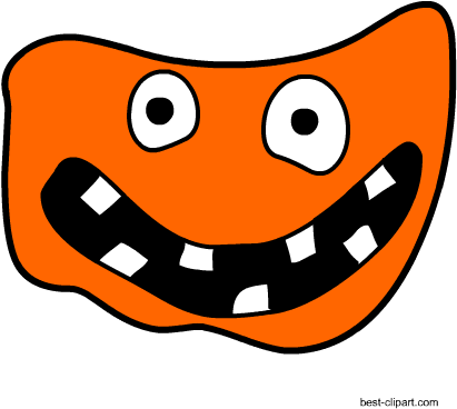 Monster Face Free Halloween Clipart - Halloween (450x450), Png Download
