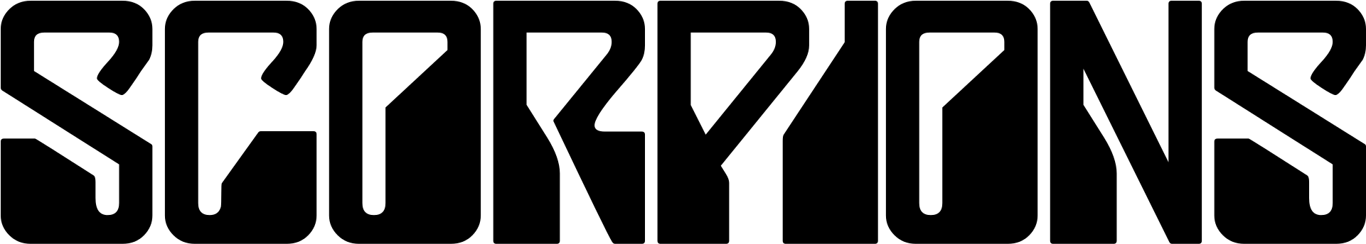 Scorpion Logo Png - Scorpions Logo (2000x424), Png Download