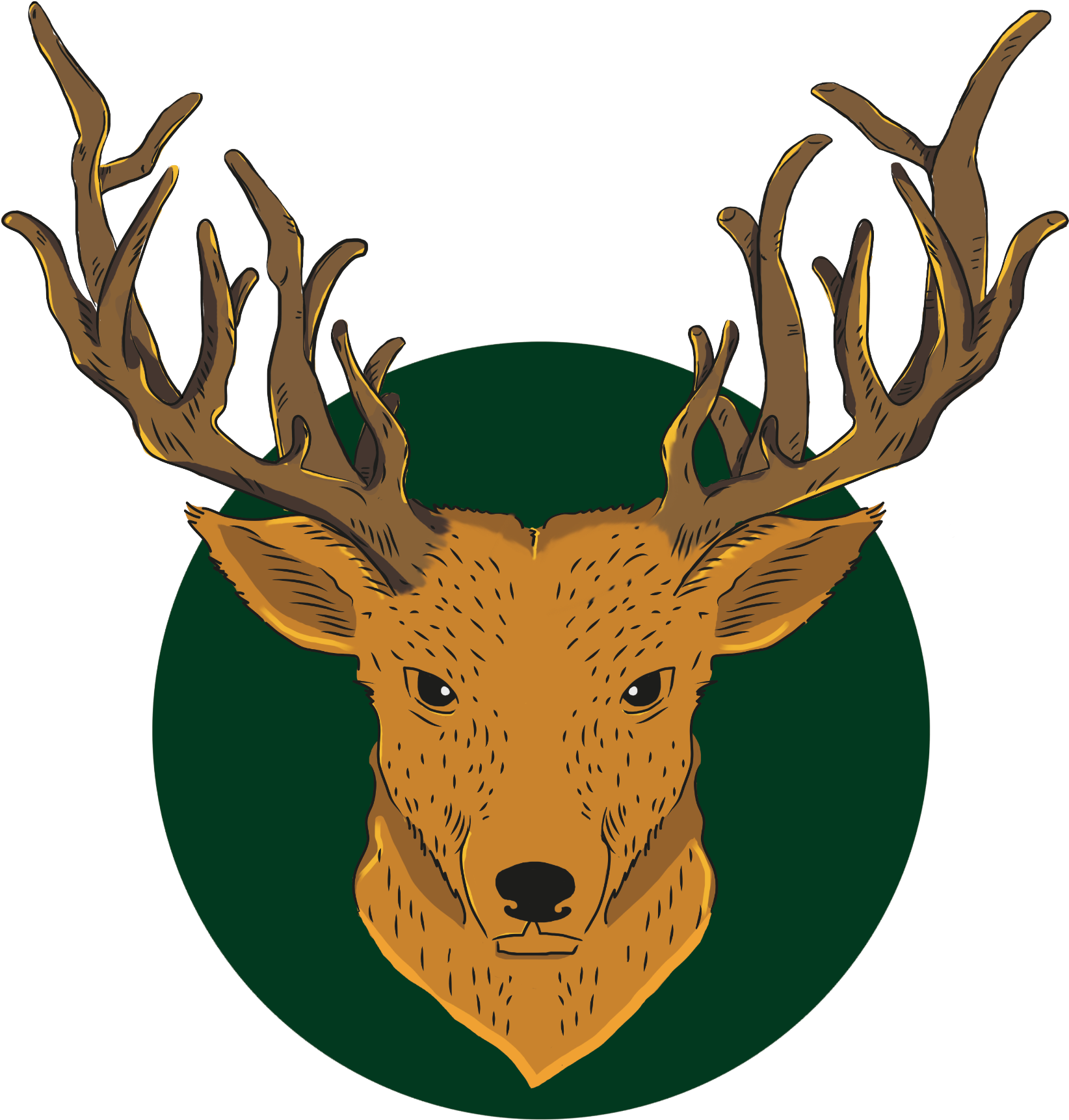 Galaxy In Deer - Illustration (2000x2828), Png Download