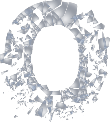 Broken Glass Background Png Welcome To Searchpp - Broken Glass O (360x400), Png Download