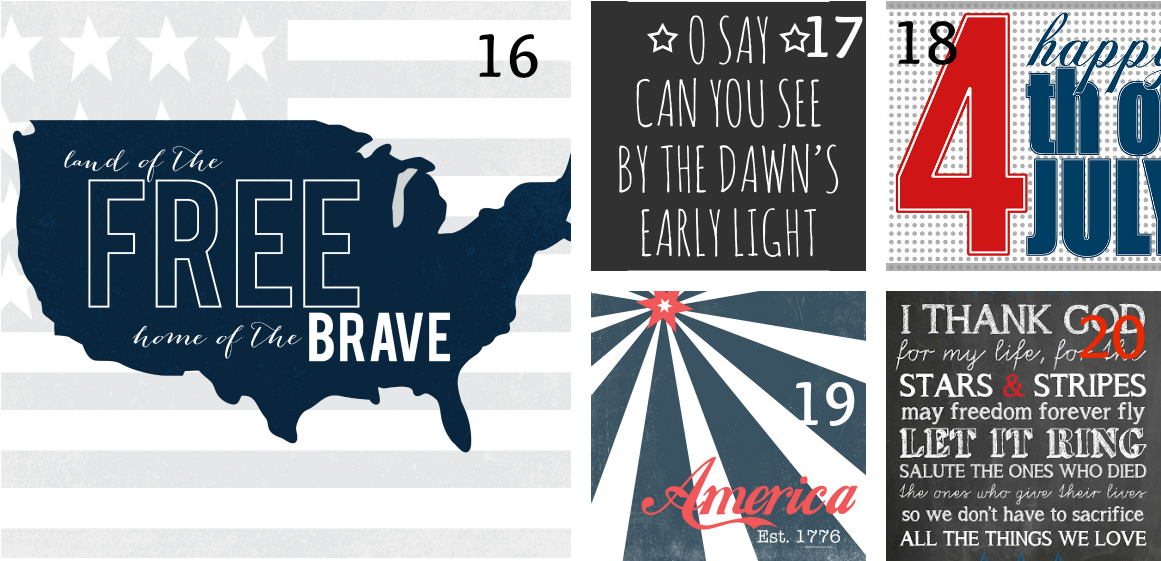 4th Of July Printables - 4th Of July Land Of The Free (1200x600), Png Download
