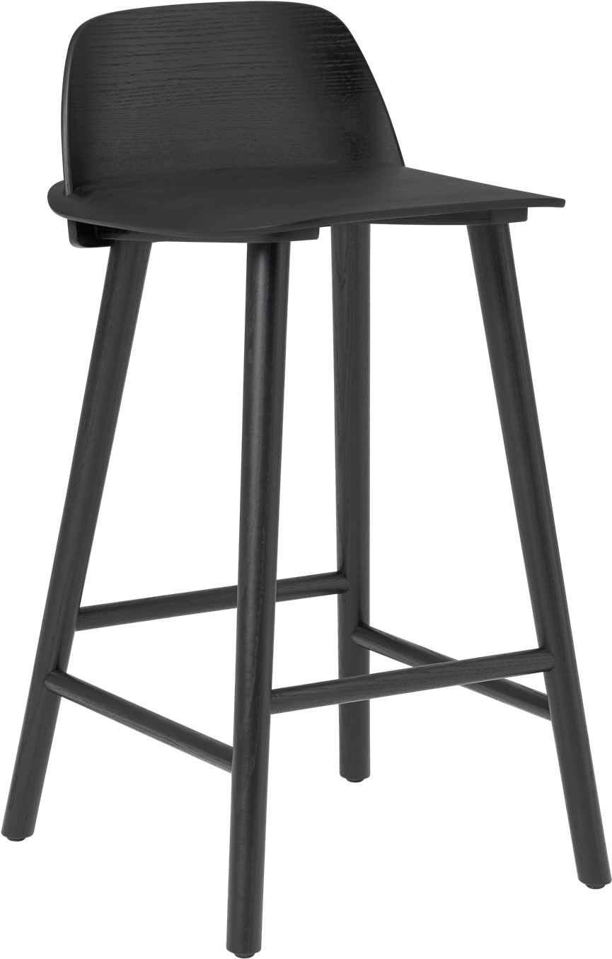 30032 Nerd Bar H65 Black 1532592039 - Muuto Stool (2000x2000), Png Download