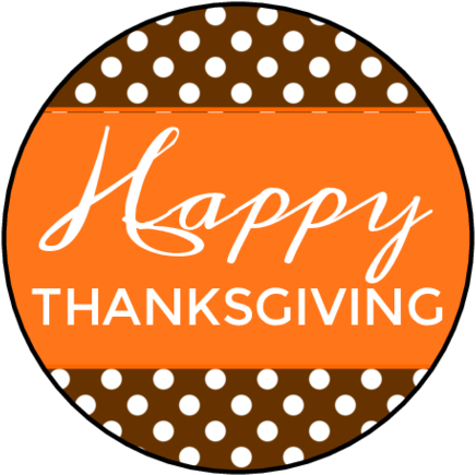 Happy Thanksgiving Thanksgiving Tag - Teacher Appreciation Week Luncheon Invitations (500x500), Png Download