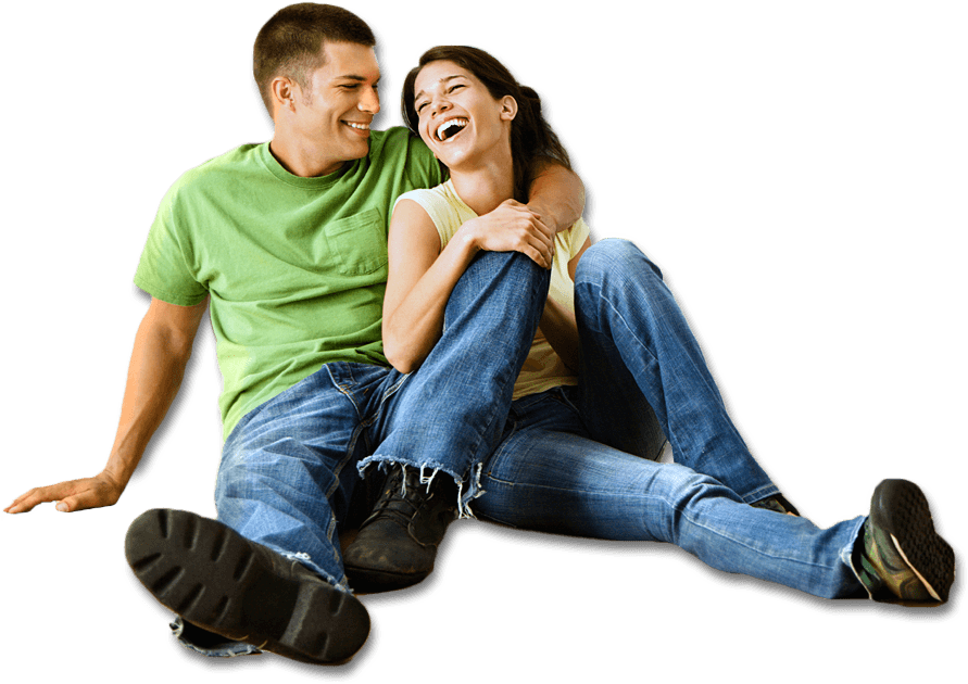 Couple Sitting - Couple Png Images Hd (891x630), Png Download
