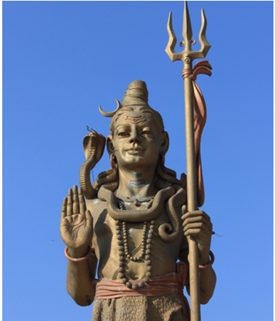 It Is Said That The Whole Universe Came Forth From - Statue Of Shiva And A Clear Blue Sky, For The Love (700x450), Png Download