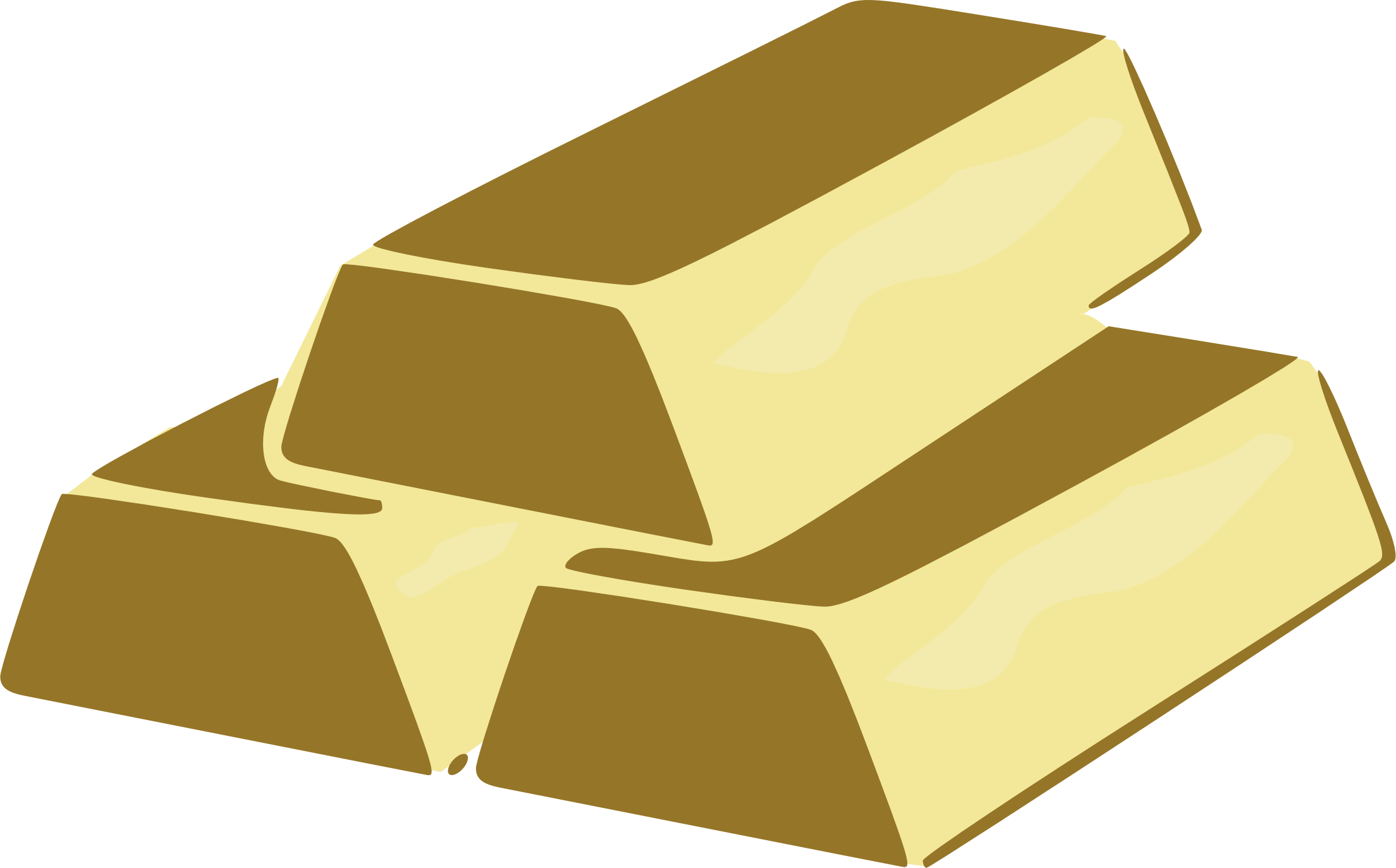 Clip Art Gold Brick (2208x1373), Png Download