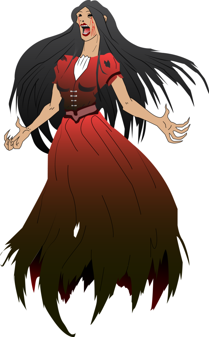 Vector La Llorona By Cosmicmoonshine On Deviantart - La Llorona Vector (705x1132), Png Download