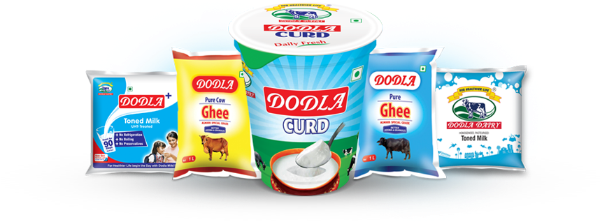Dodla Dairy Products - Dodla Dairy Logo Png (887x327), Png Download