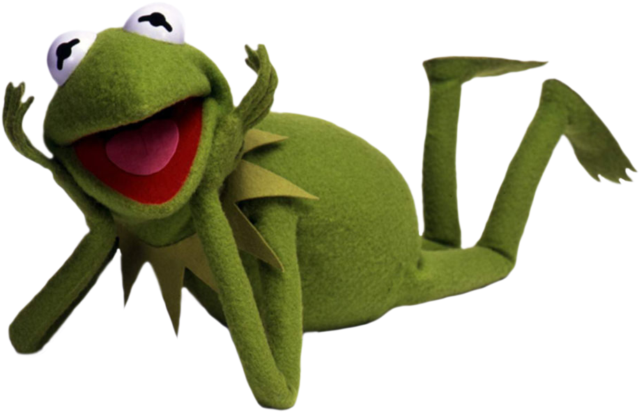 Kermit The Frog Laying Down - Kermit The Frog (1024x768), Png Download