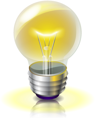 Bright Idea Icon - Иконки Лампочка (400x400), Png Download