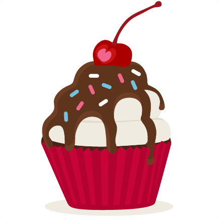 Cupcake Svg Cut Files For Scrapbooking Cherry Svg Cut - Cupcake With Cherry Clipart (432x432), Png Download