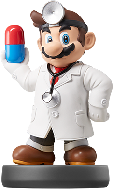 Dr - Mario - Dr Mario Amiibo (500x537), Png Download