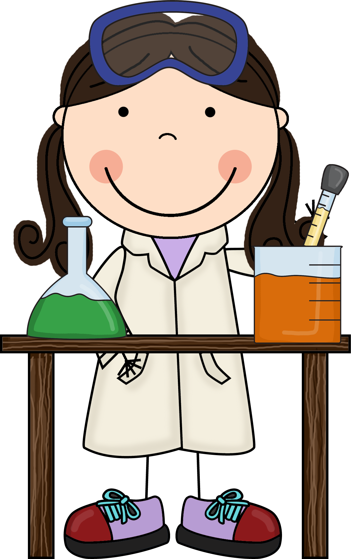 Lab Clipart Scientific Management - Science Kids Clipart (1170x1862), Png Download
