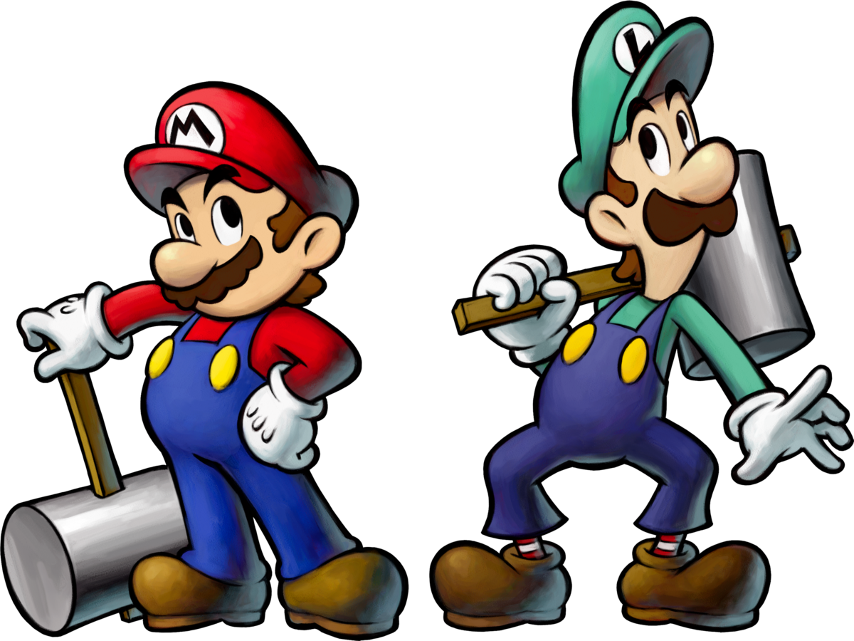 Mario Transparent And Luigi - Mario And Luigi Bowser's Inside Story Mario (1200x900), Png Download