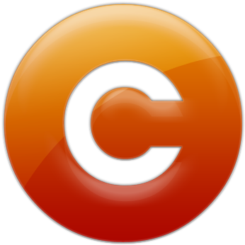 Firey Orange Jelly Icon Business Copyright Clipart - Transparent Png Colored Copyright Symbols (420x420), Png Download