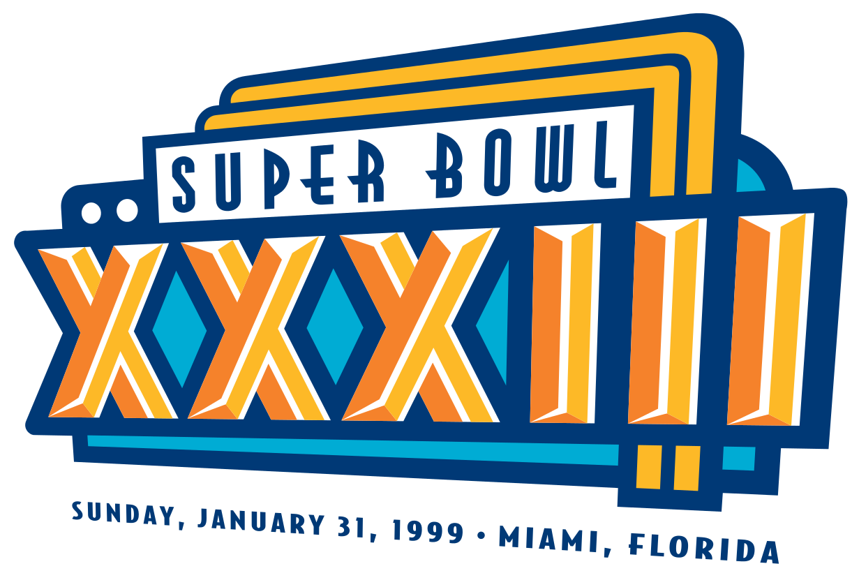 Super Bowl Xxxii - Super Bowl Xxxiii Logo (1280x855), Png Download