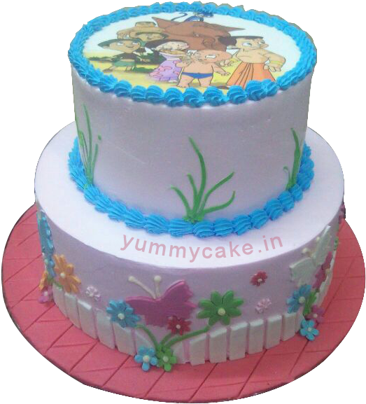 Chota Bheem Birthday Cake - Chhota Bheem Birthday Cake (530x610), Png Download