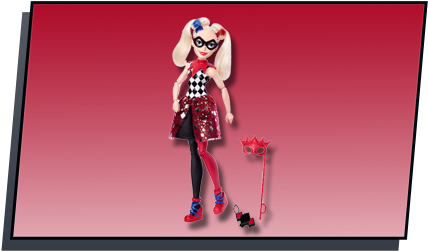Dc Super Hero Girls™ Harley Quinn™ 12" Masquerade Action - Harley Quin Ds Süper Hero Girls (429x280), Png Download