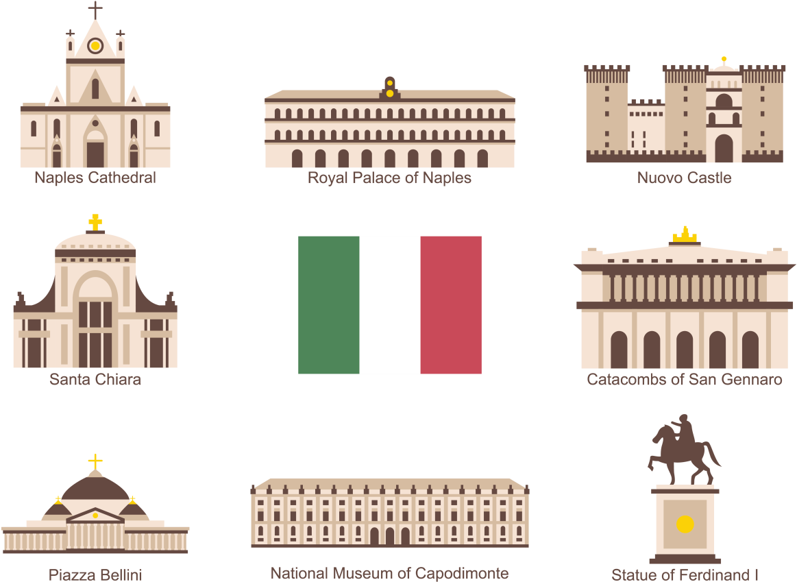 Naples Vector (1400x980), Png Download