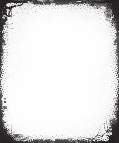 White Grunge Texture Png - Border Grunge Vector Download (333x400), Png Download