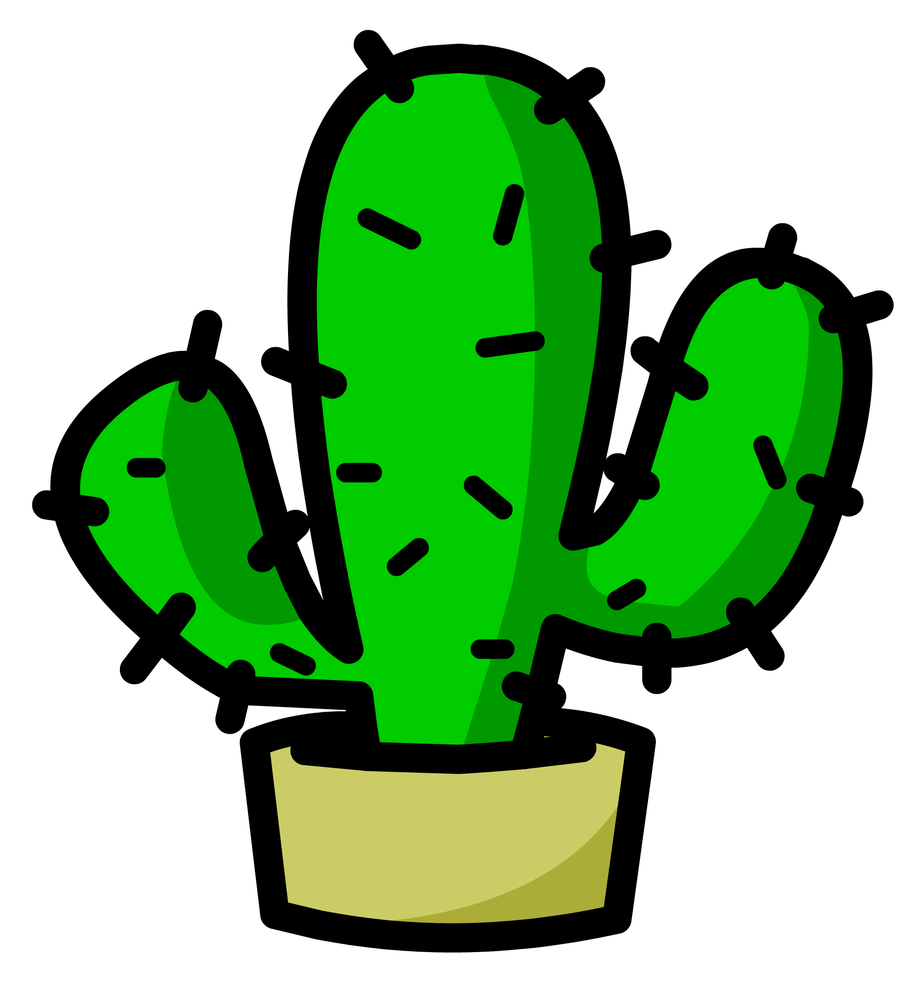 Cactus Png Clipart - Transparent Background Cactus Clipart (1886x2043), Png Download