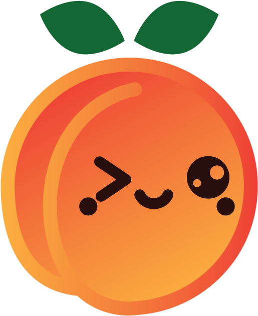 Fruits And Pens By Ariel Isaac Messages - Kawaii Fruit Clipart (850x850), Png Download