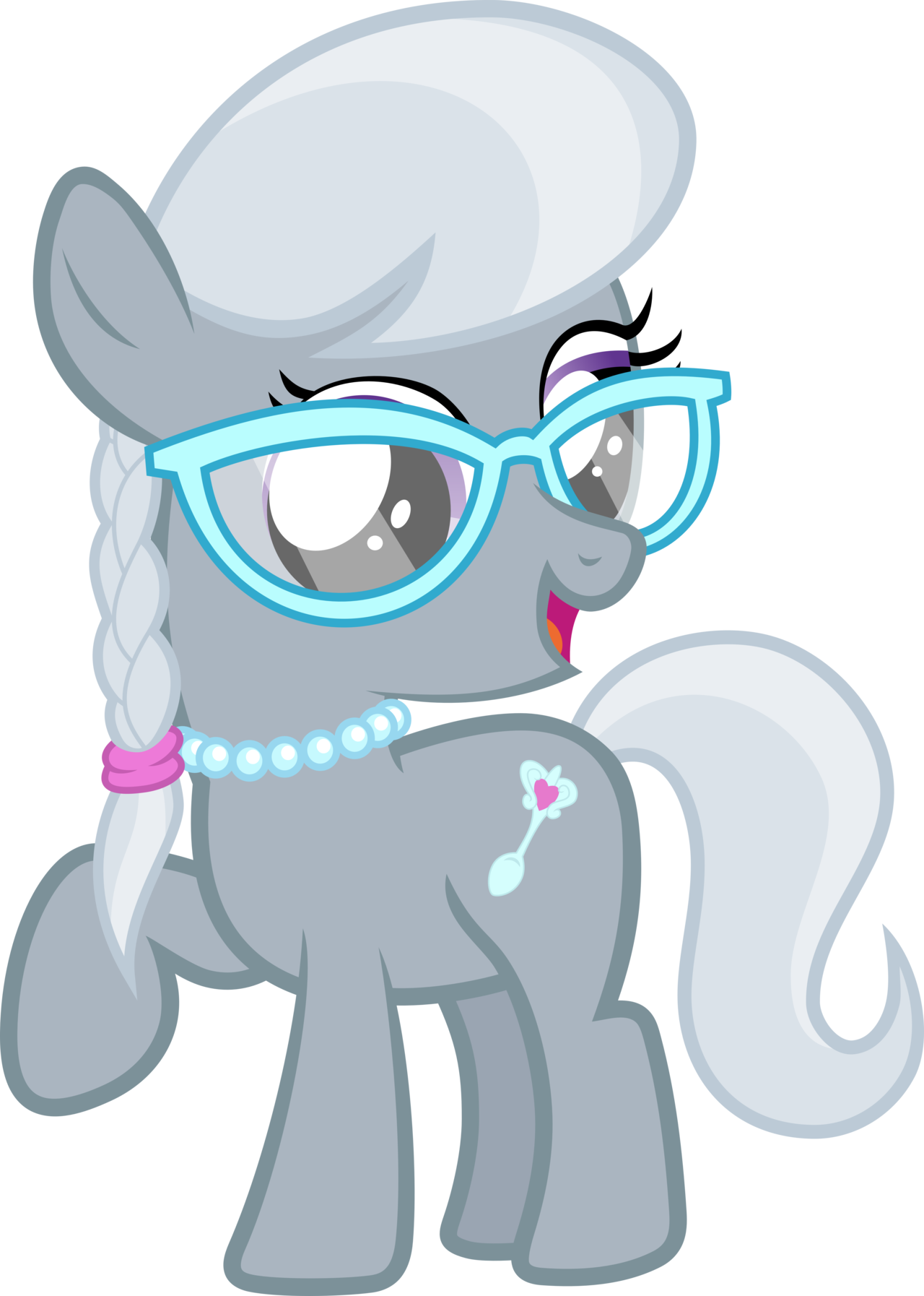 Silver Spoon - Mlp Silver Spoon Cutie Mark (1280x1794), Png Download
